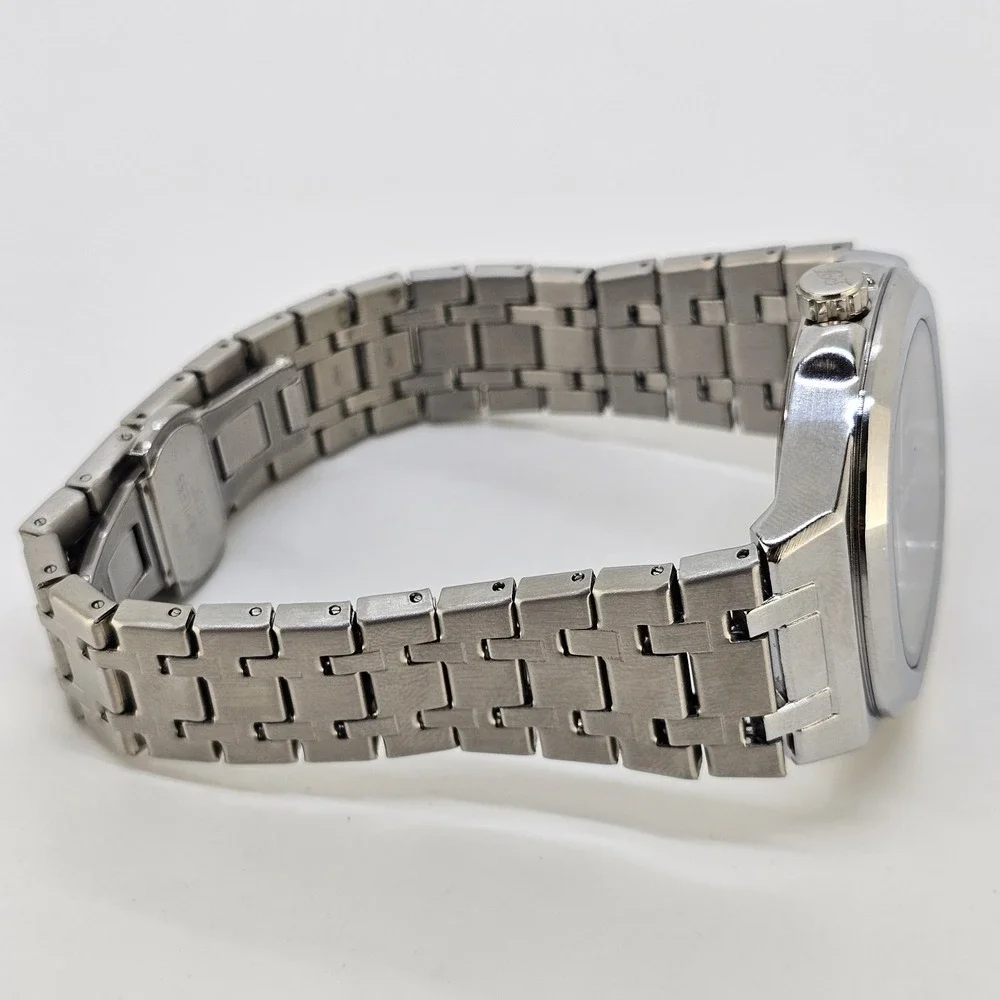 Lucky Fours Men's Watch 44MM Champagne Dial Day Date Gray Band 8